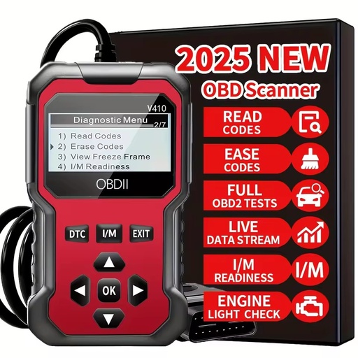 V410 Automobile Engine Analyzer Fault Diagnosis Instrument OBD Read Data Stream Repair Tool Car Code Reader