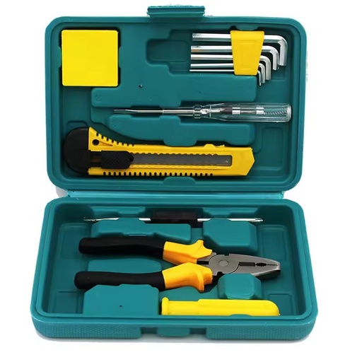 12 PCS Small Household Hand Tool Kit Combination Hard Case High Carbon Steel Customizable OEM Material Screwdriver Wrenches