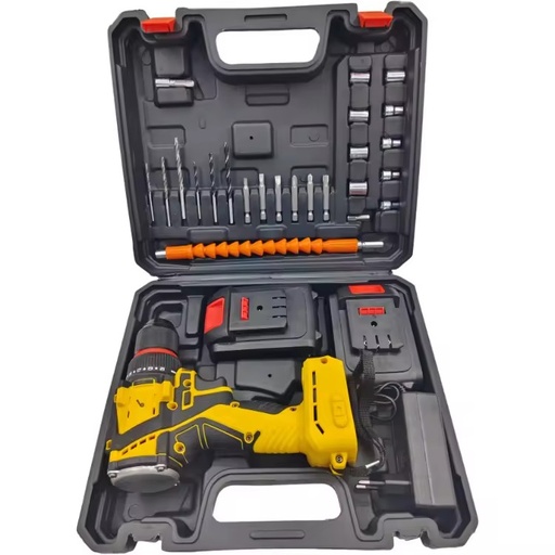 21V Brushless Lithium Electric Drill Set High Power Super Strong Torque Variable DIY Tools for Manufacturing/Mechanical