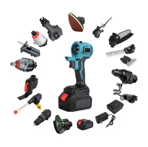 Professional Cordless Power Tool Set 20v Impact Drill Fixture Saw Angle Grinder Garden Including Power Wrench