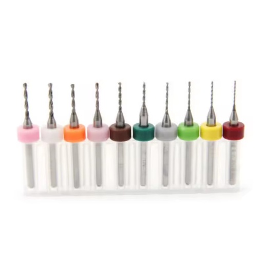 10Pcs 0.6-1.5mm PCB Print Circuit Board Carbide Mini Micro Drill Bits CNC New