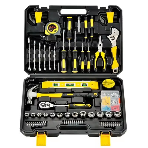 Hardware Tool Set Combination Kit Household Manual Woodworking Toolbox Carbon Steel Multi-Functional Wholesale