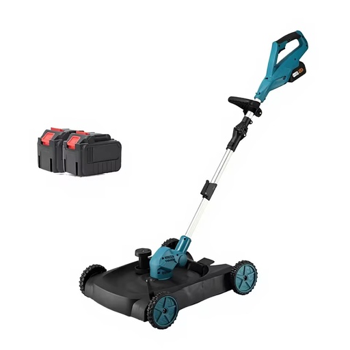3-in-1 Industrial Grade Cordless Lawn Mower Edger String Trimmer 48V 12" Cutting Blade Includes 2 Batteries Charger Home Garden