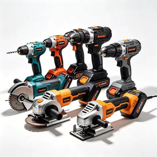 Cordless Drill High-Power Impact Drill Lithium Battery Home Use Handheld Pistol Reversible Infinite Speed