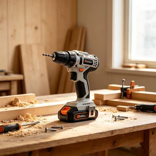 High-Power Lithium-Ion Cordless Impact Drill Set Multi-Functional Electric Hand Pistol Drill for Car Repair