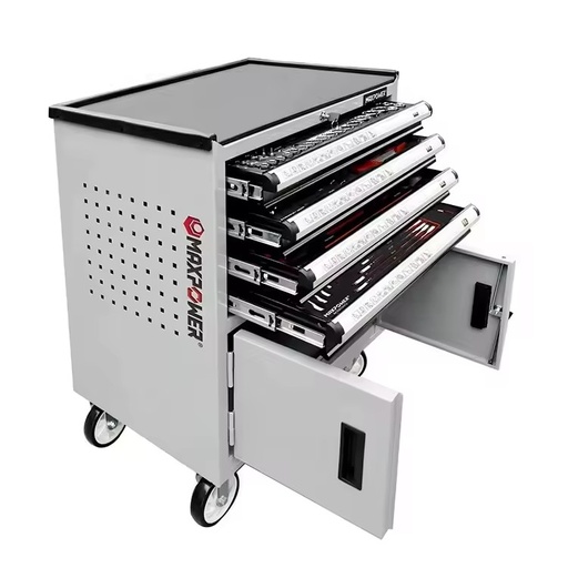 MAXPOWER Warehouse Workshop 4 Drawer Cabinet with 210PCS Tools Tool Storage Cabinet and Tool Box