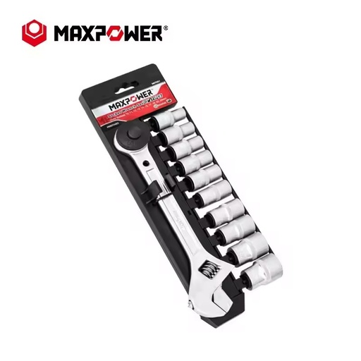 Maxpower Brand High Quality Heavy Duty Socket Wrench Set 11pcs Tool Kit Mechanical Socket Wrench Set