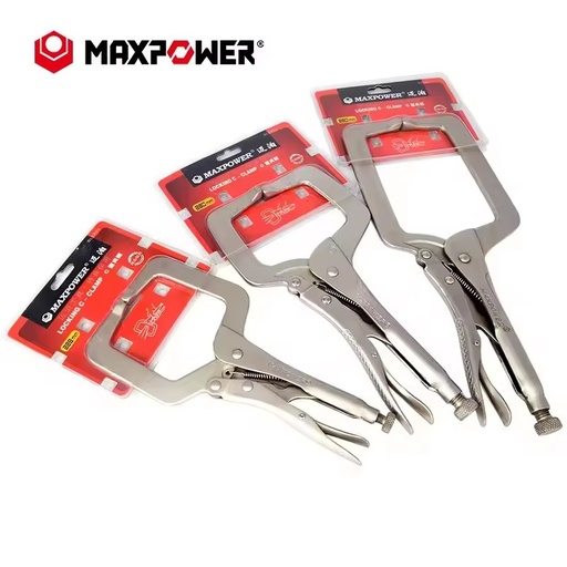 Maxpower Wrench Vise Grips C Clamp Locking Plier with Swivel Pads Tip