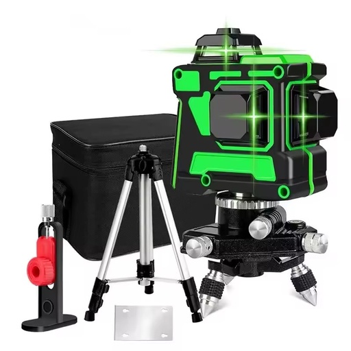 Hot Selling Factory 3D All-Around Wall Laser Level 12 Lines 3D Self-Leveling 360 Green Rotary Industrial Meter Original Battery