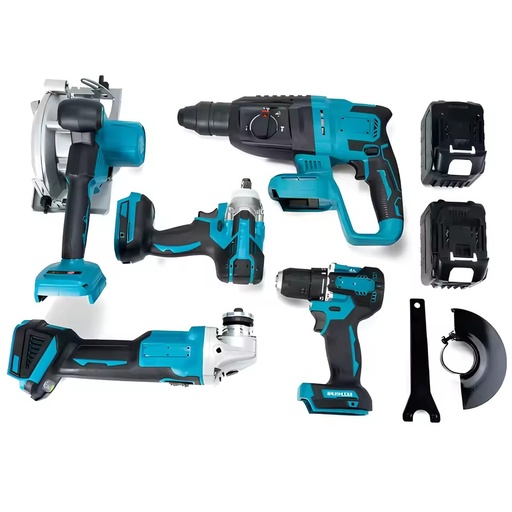 21V Brushless Tools Combo Cordless Drill Power Tool Set Impact Wrench Set Wrench Tool Handheld Grinder Battery Tool Sets
