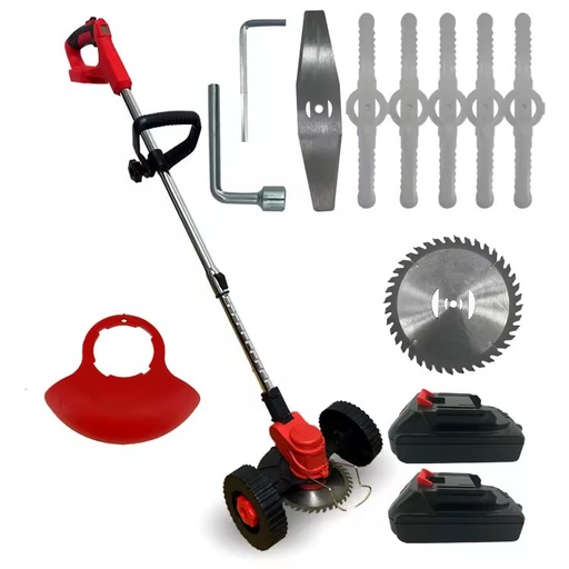 24V Digital Display Cordless Steel Blade Lawn Mower Garden Power Tools Lithium Battery DIY Trimmer for Grass Cutter Industrial