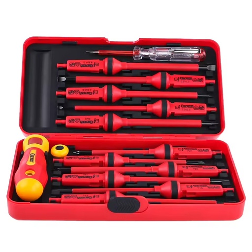 Qixin OEM Custom Wholesale Multi-Bit Electrician Insulated 13PCS VDE Certified Insulated Screwdriver Set 1000v