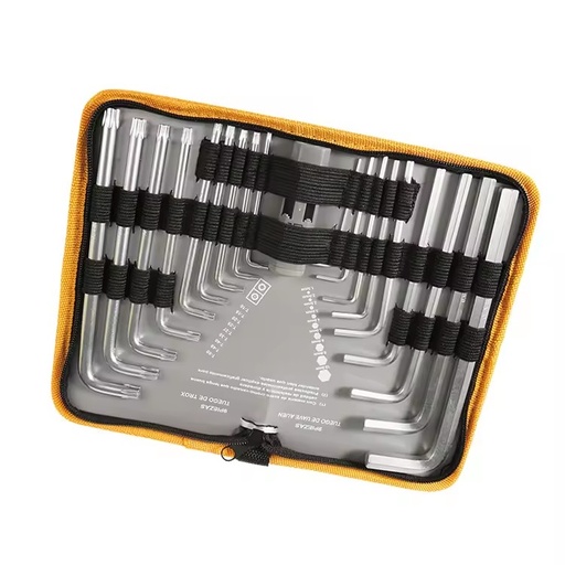 Qixin Star and Hex End Point 20PCS L-key Allen Hex Key Wrench Extra Long and Short Magic Wrench