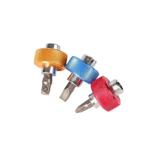 Qixin Custom Mini Pocket Small Finger Grip Pocket 3pcs Ratchet Socket CRV Slot Screwdriver Bit Set