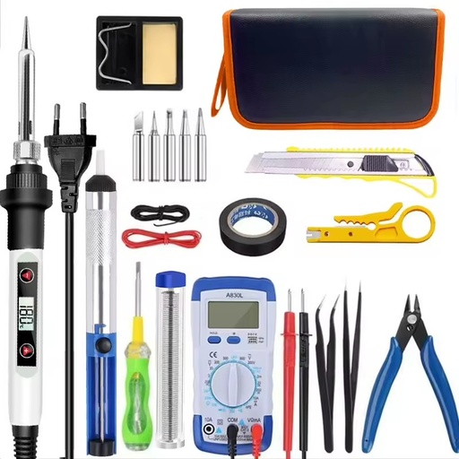 80W Soldering Iron Display Multimeter Set Repair Tool