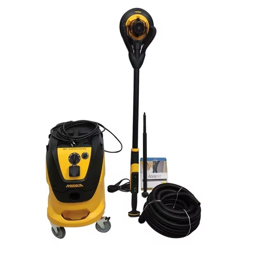Moka 9-inch Long Pole Dry Grinder Dust-Free Industrial Vacuum Cleaner with Dust Linkage Pneumatic Sandpaper Machine Product