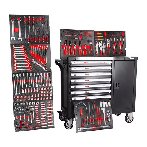 RTTOOL Multifunctional Tool Trolley Tool Cart Tool Cabinet Iron Lockable Movable logo Color Customized Key