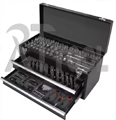 RTTOOL 90pcs Iron Box Spanner Set Stainless Steel Combination Mechanical Tool Set Box