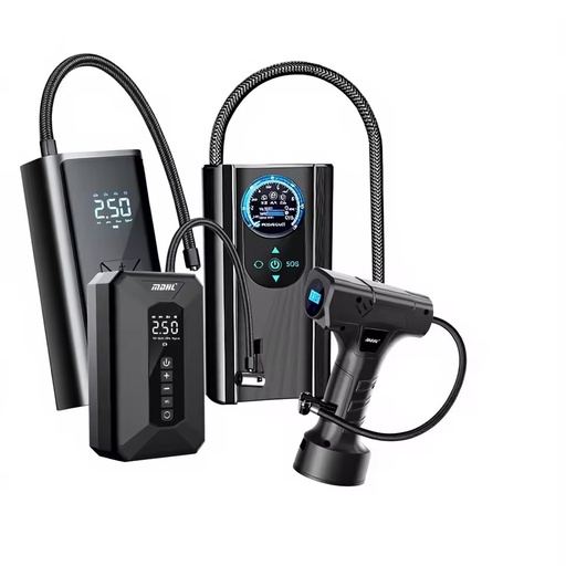 Yzora Portable 12V Electric Air Pump Cable Tire Inflation Machine Car for Football Bike Neoprene Material 150psi Air