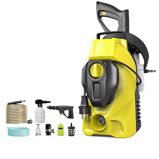 New Vertical High-pressure 150Bar 1400W Alloy Plug-In Use Car Washer Household Portable Washing Machine Fully Automatic Car