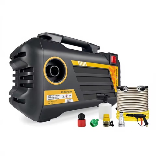 Factory Direct 220V String Motor 2000W Portable Alloy Car Wash Water Gun Household High-pressure 80bar Cleaning Machine Washer