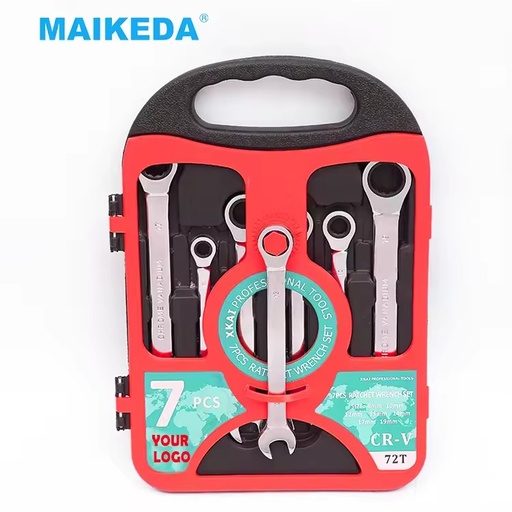 72 Teeth Top Quality Hand Tool Combination Flexible 1/2'' Ratchet Wrench Tools Set