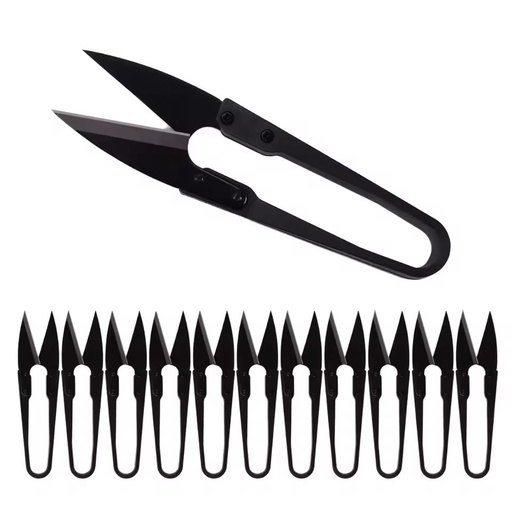 Industrial Grade Mini Black Stainless Steel Tailor Scissor & Bonsai Pruner Smooth Edge for Sewing & Gardening