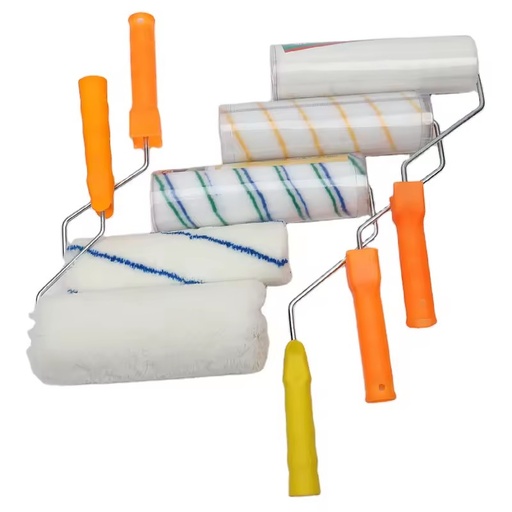 Wholesale Industrial and Household High Quality Decorative Paint Roller Brush Plastic Handle Painting Roller Brush