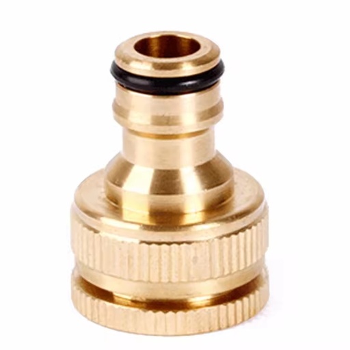 Brass Water Hose Connector, 3/4" Garden Tap Adapter for Washing Machine Car Wash Gun, BSP Thread