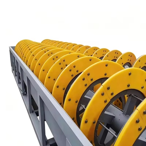 The spiral sand washing machine with double single design is used for sand washing and classification.