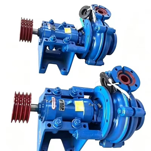 Heavy-duty industrial centrifugal slurry pump handling sand and gravel mixed sand