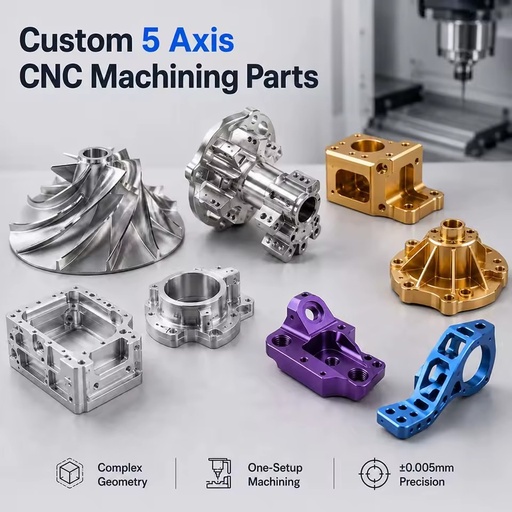 Custom CNC Machining Parts Aluminum Titanium Stainless Steel ±0.005mm 5 Axis Milling Turning Anodizing Services Manufacturers