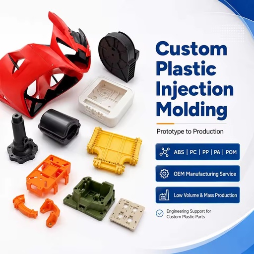 Custom Plastic Injection Molding Service OEM ABS PC Parts Prototype Low Volume Production Manufacturer