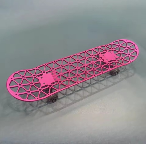 Top-Ranked 31 Inch CNC Machined Aluminum Alloy Longboard Deck 7.5/8.25/8.5 Sizes Design Stainless Steel Skateboard