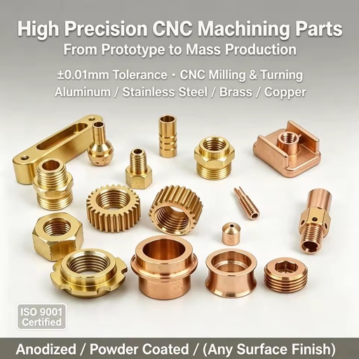 High Quality CNC Prototyping Machining Stainless Steel Metal Parts Turning Accessories Online Service for Aluminium Brass Metal