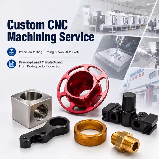 Custom CNC Machining Service OEM Aluminum Stainless Steel Anodized Turned Milling Broaching Precision Metal Parts