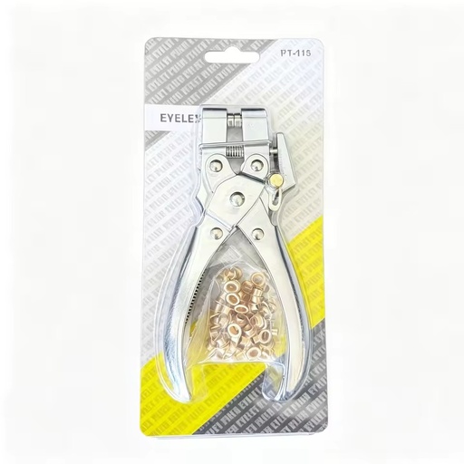 4.5MM Metric Carbon Steel Eyelet Punching Pliers Metal Rope Ring Grommet Hole Installation Tool Integrated Pliers Household Use