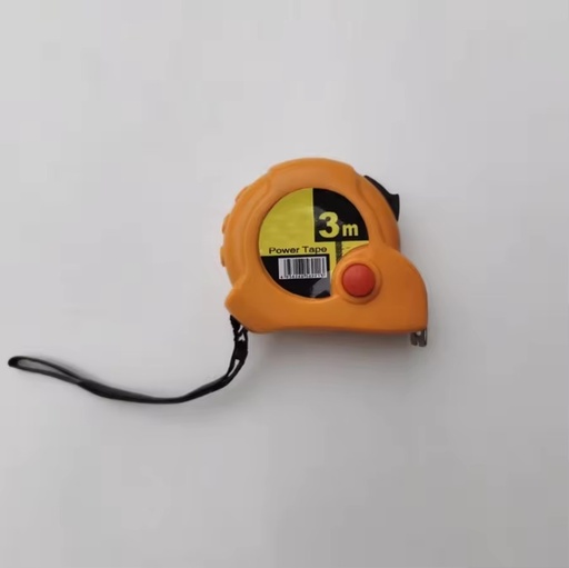 Factory Direct Sales Wear-Resistant Clear Stainless Steel Metric 3m Push-Button Lock Tether-Ready Automatic Return Tape Measure