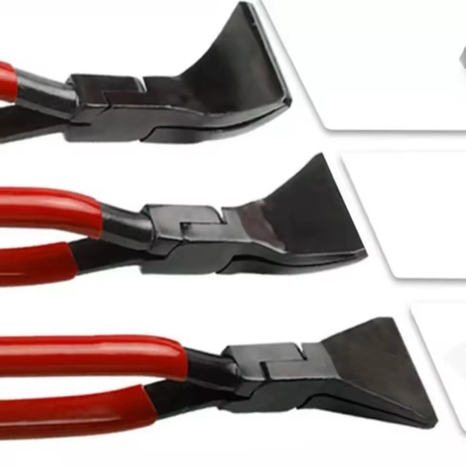 Bending Pliers Sheet Metal Serrated Durable Anti-Rust Carbon Steel Industrial Grade Forged Pressed Non-Slip Handle Flat Mouth