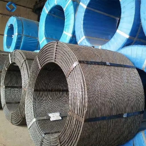 PC Strand 1x7 Wire 12.7mm 9.53mm Prestressed Concrete Unbonded PE Strands Cables Prestressing Steel Strand Cable