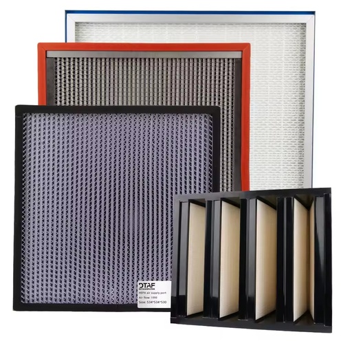 air Filter Aluminium Frame HEPA Filter H13 Pleated Hepa Filter Temperature Hepa