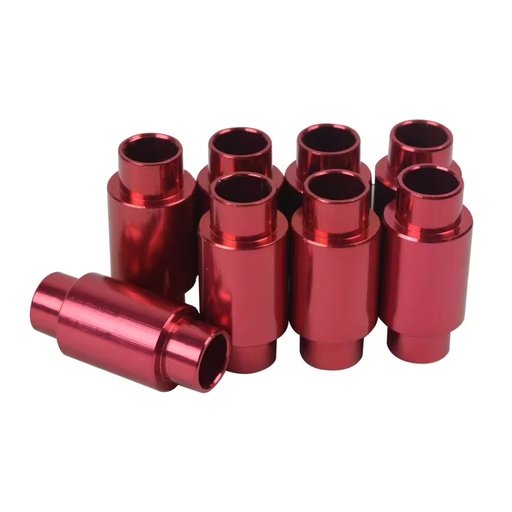 CNC Machining Turned Aluminum Anodized Skateboard Ball Bearing Spacers Custom Made Drive System
