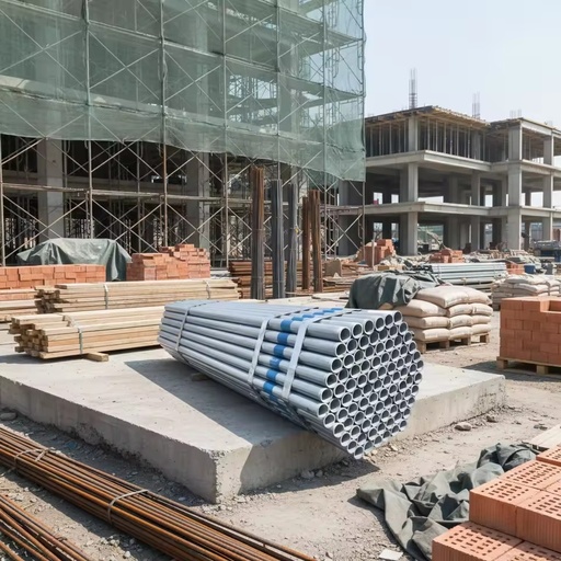 Q235B ASTM A53 Hot Dip Galvanized Steel Pipe for Building Construction Structural Use Diameter 15mm to 200mm Custom Length