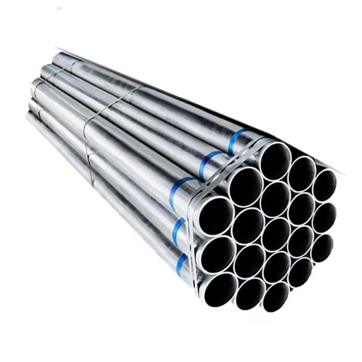Round Scaffolding Tube 6 Meter Round Galvanized Pipe 3 Inch ERW Gi Fence Tubing Scaffold Pole 48.3 mm Steel Tube for Greenhouse