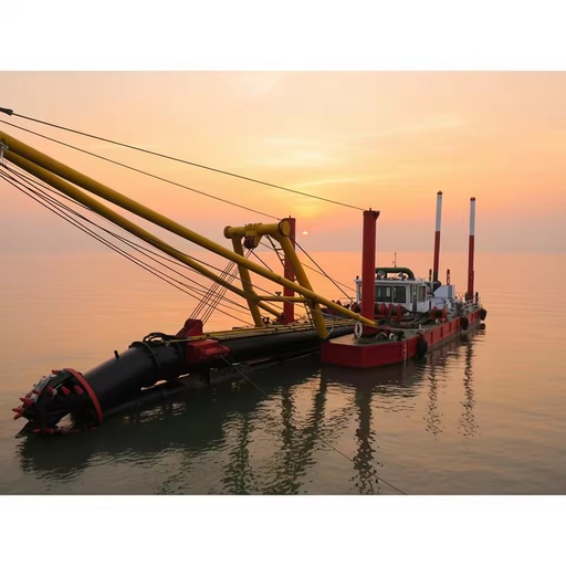 Sanlian Hydraulic Diesel 500/h Cutter Suction Dredger ISO9001 Certified Cost-effective Jet Suction Lake Dredging Equipment PLC