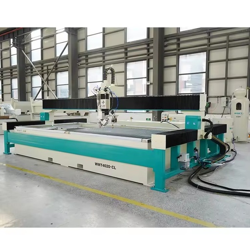 WAMIT Customized AC 5 Axis CNC Waterjet Cutter Stable Abrasive Water Jet Cutting Machine for Stone