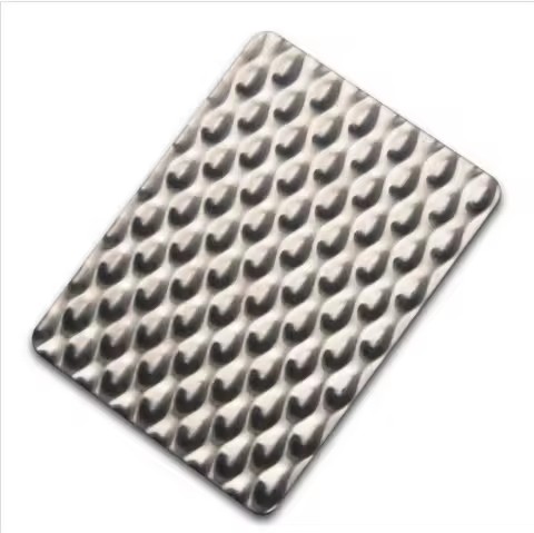 5Wl 6Wl 304 Embossing Stainless Steel Sheet 5Wl/6Wl Embossed Stainless Steel Laser Cut Wall Sheet 1.2Mm Thick for Elevator