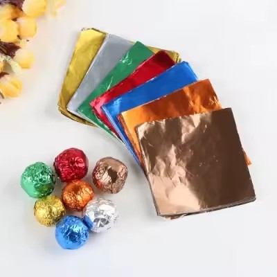 Foil Candy Wrappers 4x4 Aluminum Foil Wrapping Paper for Candy/chocolate Packaging