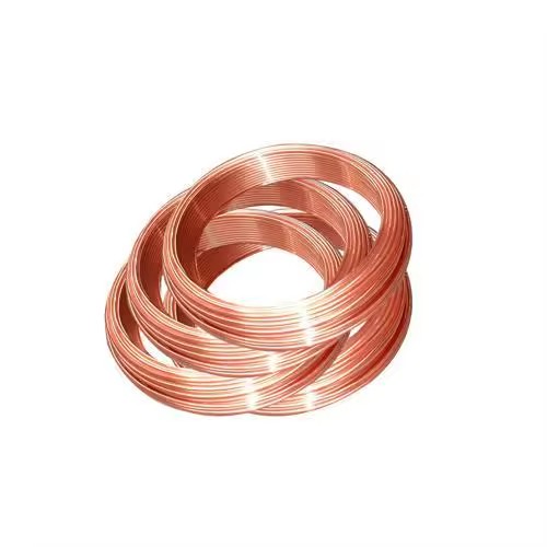 Capillary Copper Brass Coil Tube AISI C11000 for Refrigeration Thickness 0.2-200mm Surface Hair Line