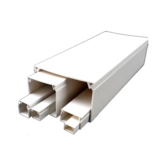 Strict Quality Control Good Insulation Solid Through 300*100mm 200*100mm PVC Decorative Cable Trunking Duct Tary